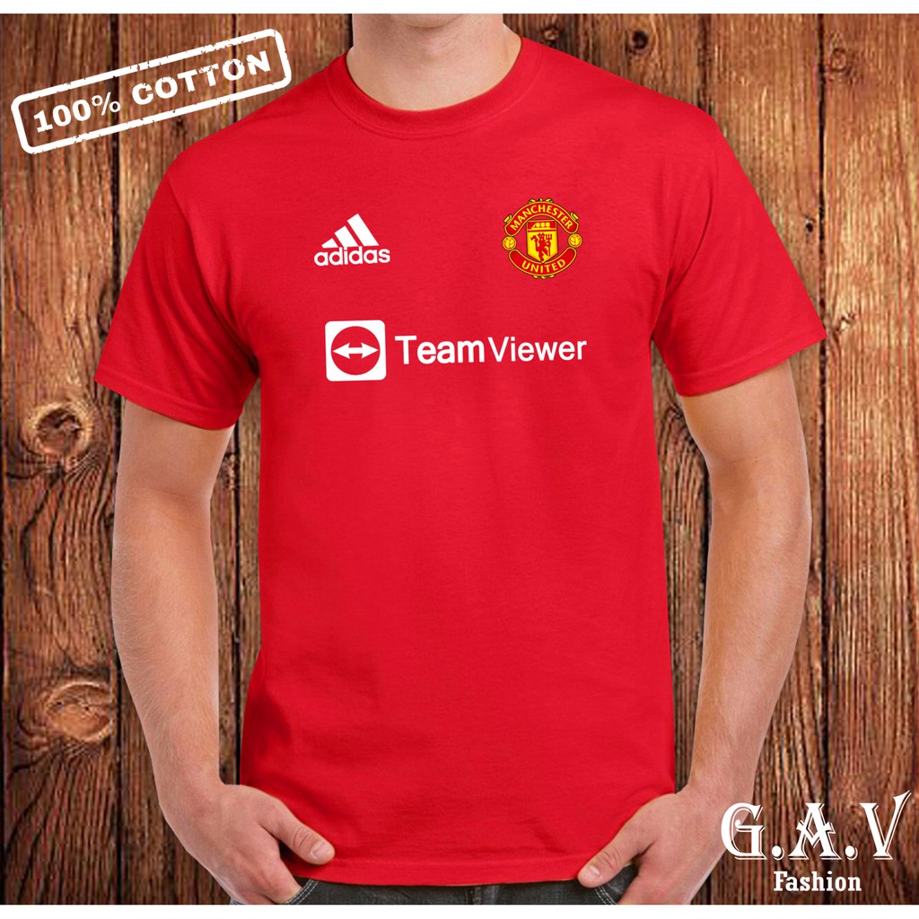 KAOS MU HOME AWAY NEW 2021/2022 BAHAN 100% COTTON COMBED MANCHESTER UNITED