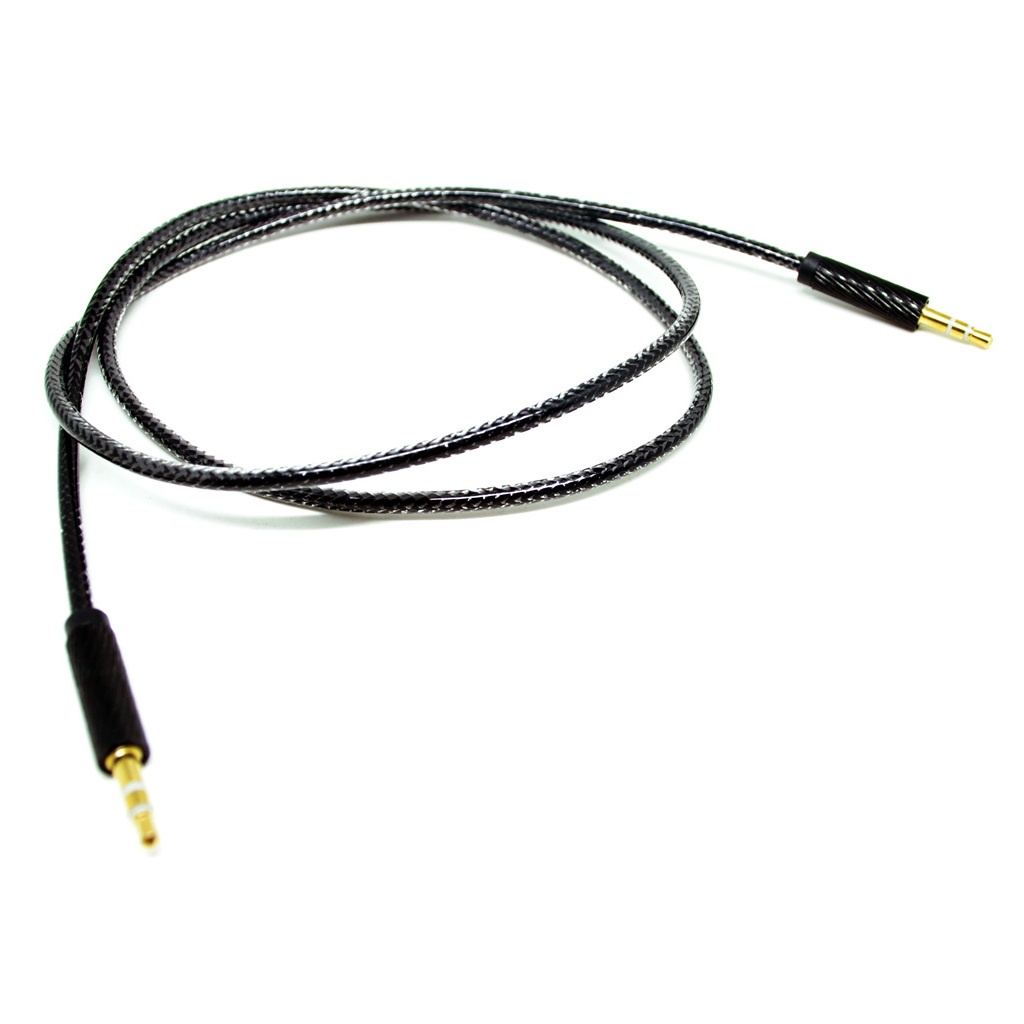 Kabel AUX Jack Audio 3.5mm HiFi 90CM - Black