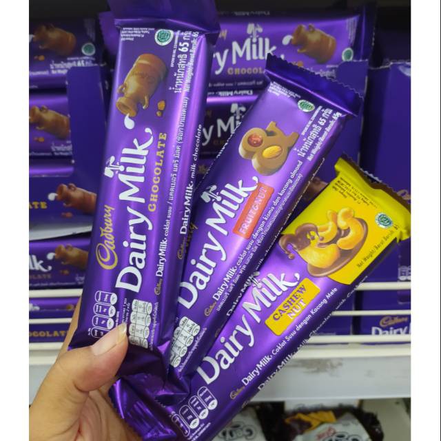 

CADBURRY Cokelat Dairy Milk 62gr/60gr