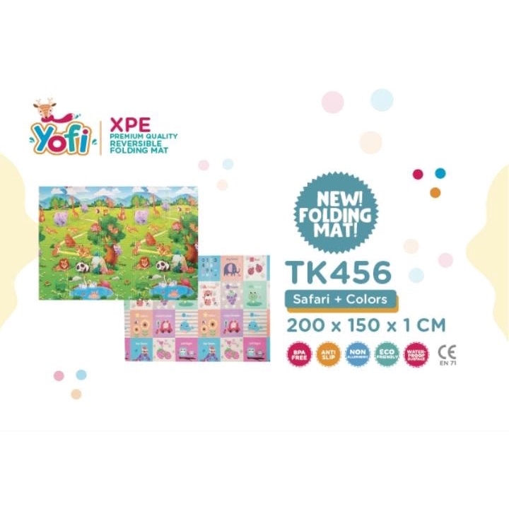 Yofi playmat Foldingmat Karpet Bayi