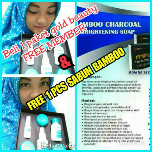 MSI GOLD BEAUTY FREE MEMBER+FREE SABUN BAMBOO/pelembab wajah/paket cantik/krim original/member resmi