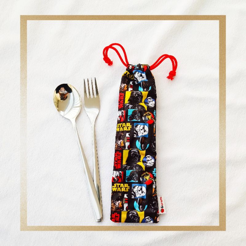 sendok garpu set pouch