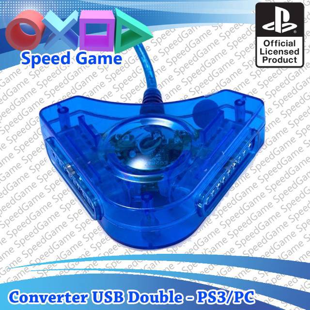 Converter double stik ps2 ke ps 3 / konverter biru usb STIK PS2 KE PS3