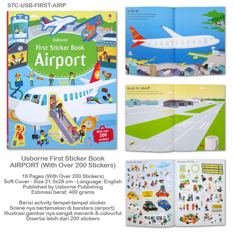 Usborne First Sticker Book - AIRPORT