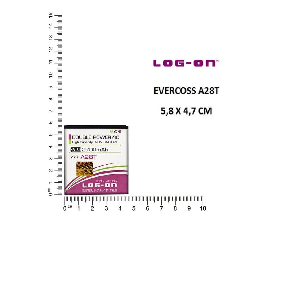 BATERAI EVERCOSS A28T - LOG ON DOUBLE POWER BATTERY BATRE