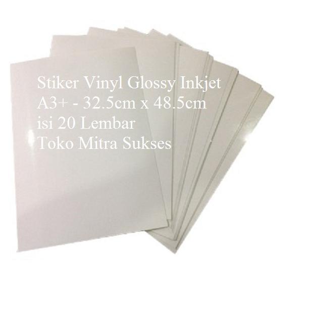 

Stiker Vinyl Glossy Inkjet A3+ - 32.5cm x 48.5cm !