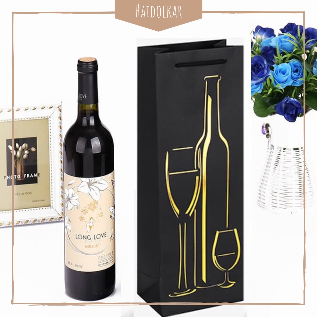 

Paper bag wine 2 botol kantong botol paper bag for wine