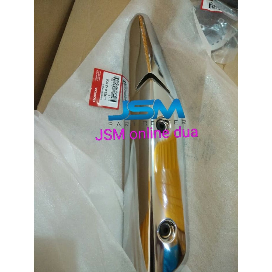 COVER KNALPOT SUPRA X 125 / TUTUP KNALPOT SUPRA X 125 HELMIN ORI AHM ORI ORIGINAL