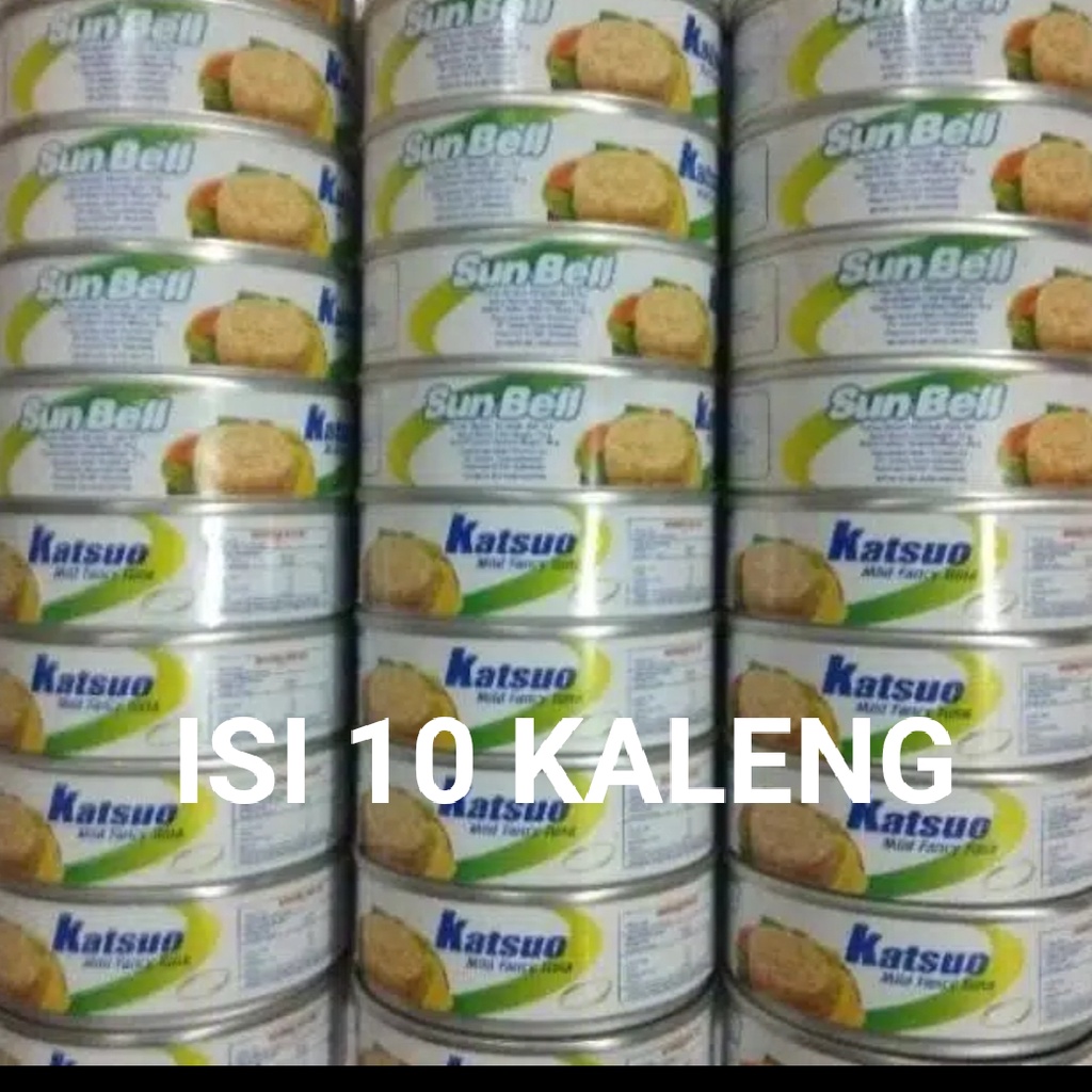 Grosir sunbell katsuo isi 10 kaleng - grosir umpan pancing murah