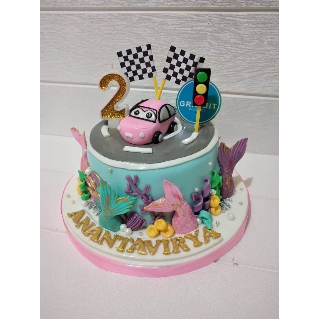 

cars mermaid cake 15cm