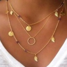 ✿AYN✿  Multi-layer Fashion Metal FA36 Necklace Women Kalung