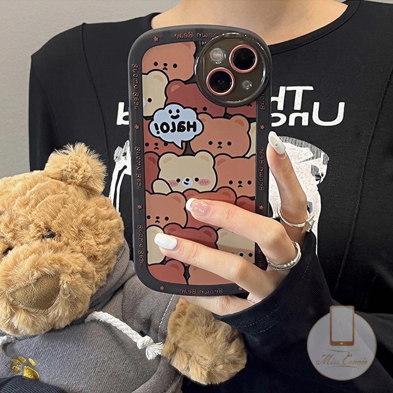 Soft Case TPU Motif Kartun Beruang Untuk Redmi 10 10A 10C 9 9T 9A 9C NFC Note 11 Note 10 10s 10Pro 11Pro + Note 8 9Pro 9s