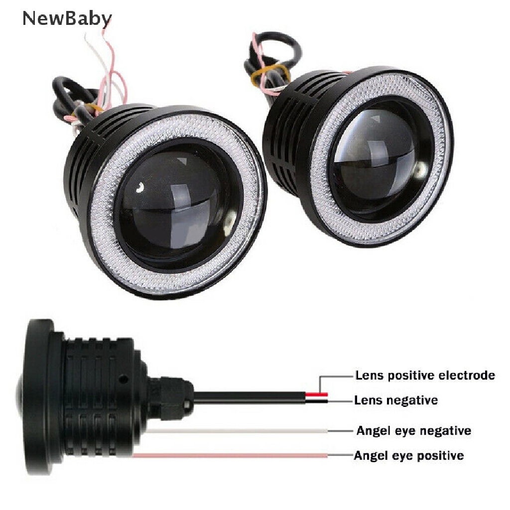 Newbaby 1pc Lampu Kabut Depan LED 12V 3.5 &quot;Warna Putih Untuk Mobil SUV Universal