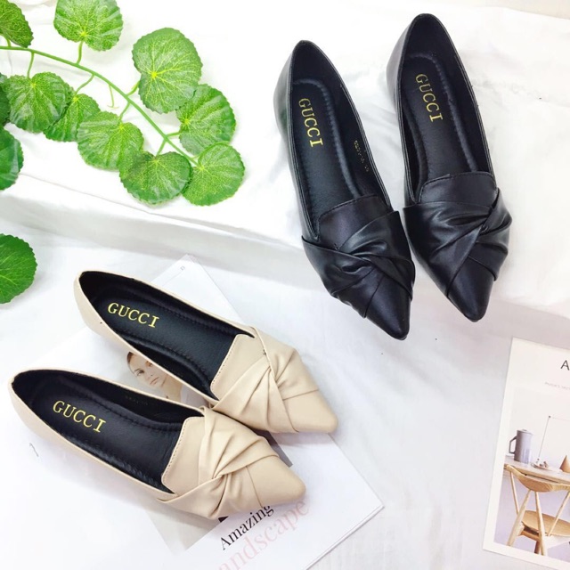 Sepatu GUCCI 5201#, Flat Shoes GUCCI for Ladies KOREA Style / Sepatu IMPORT / NEW GUCCI Shoes