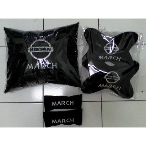 Aksesoris Interior Mobil Bantal mobil Nissan March 3 in 1