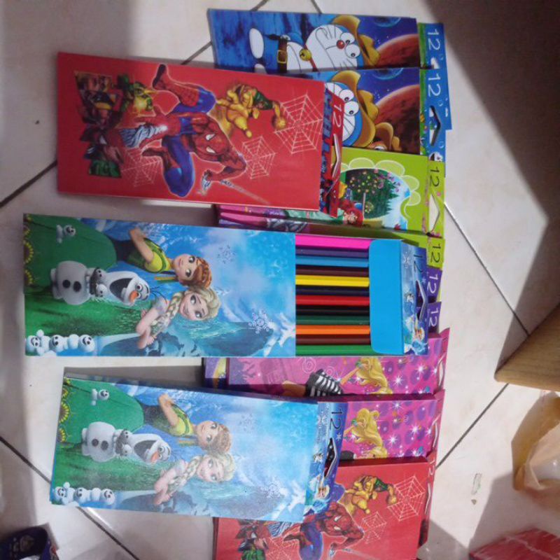 PENSIL WARNA MONTANA PENDEK 12 PCS-TOXIC