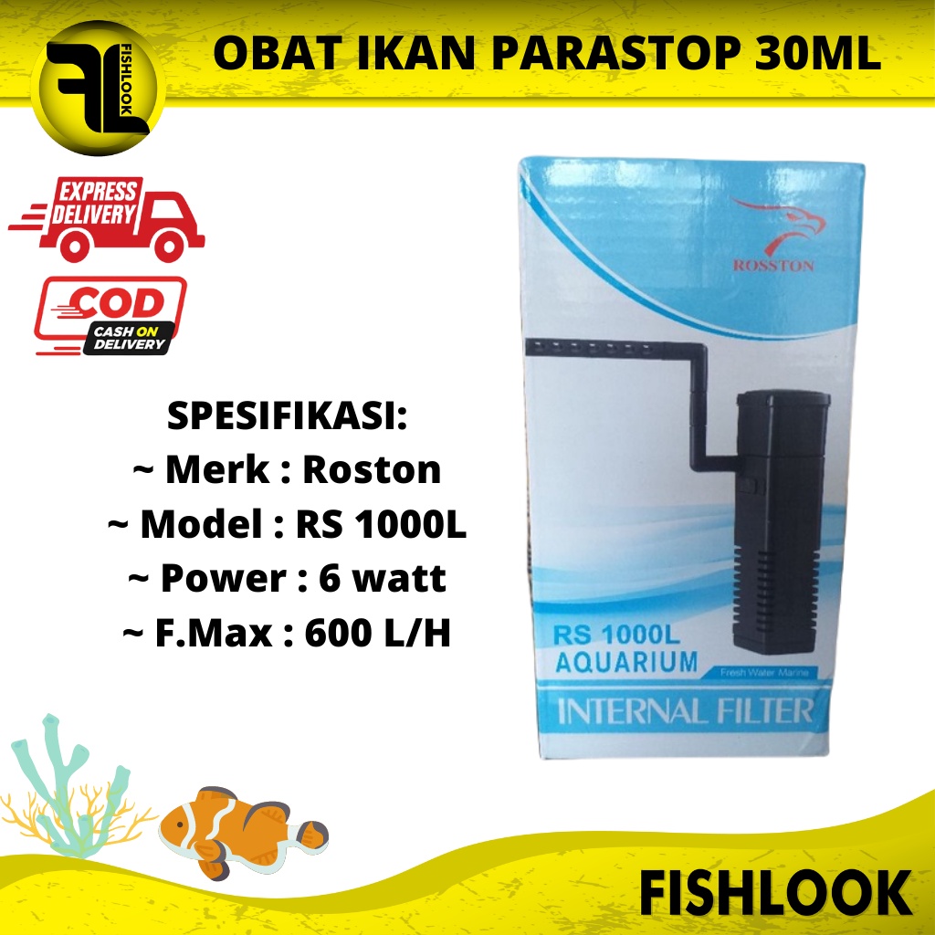 Rosston 1000L Internal Filter Aquarium Aquascape