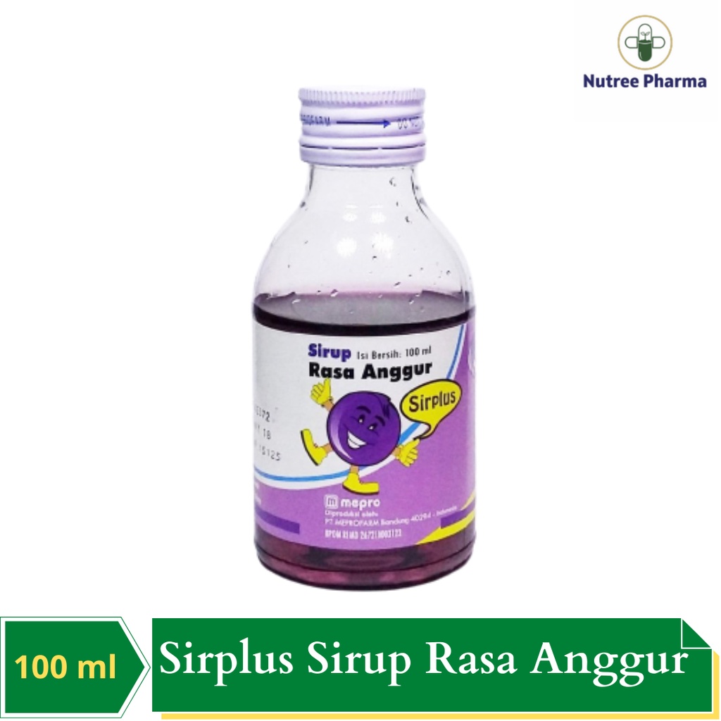 

Sirplus Sirup Rasa Anggur 100 ml