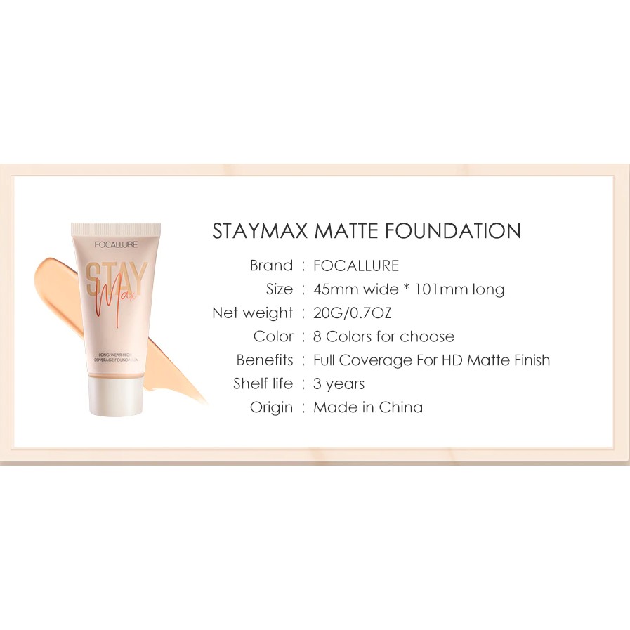 Focallure Staymax Foundation Focallure Staymax Matte Foundation Focallure Foundation Matte Focallure Foundation Focallure Focallur Fucallure Focalure Foccalure