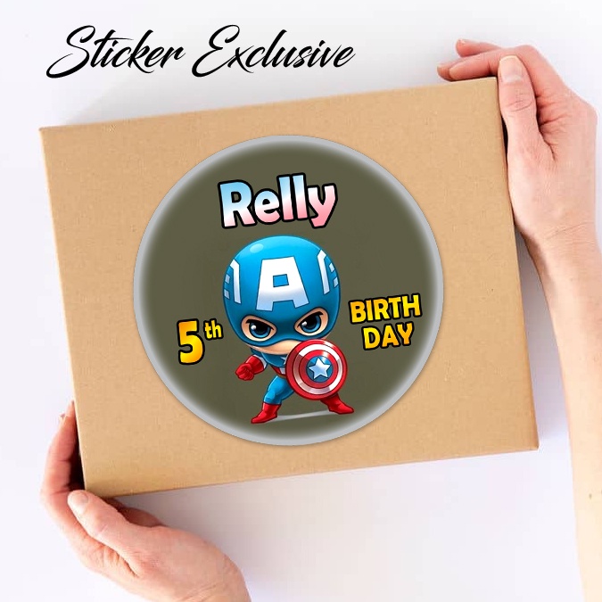 

50 STIKER / STICKER AVENGERS 5 UTK BAG / BENTO / SOUVENIR ULTAH ULANG TAHUN