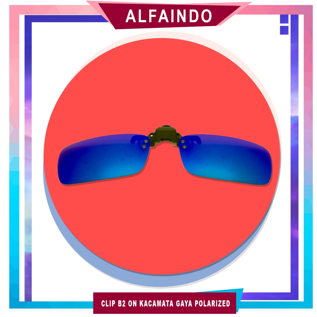 Alfaindo B2 Clip On POLARIZED Lens Ukuran Lensa Large ( L )