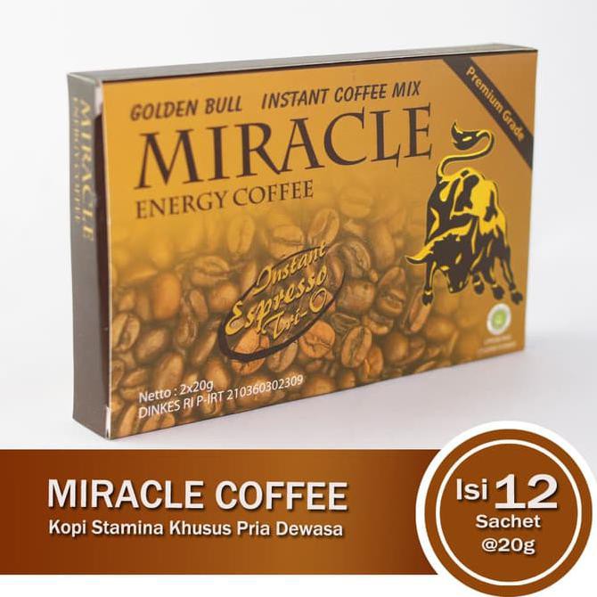 

MIRACLE COFFEE - KOPI STAMINA PRIA DEWASA 1 BOX MINI ISI 2 SACHET