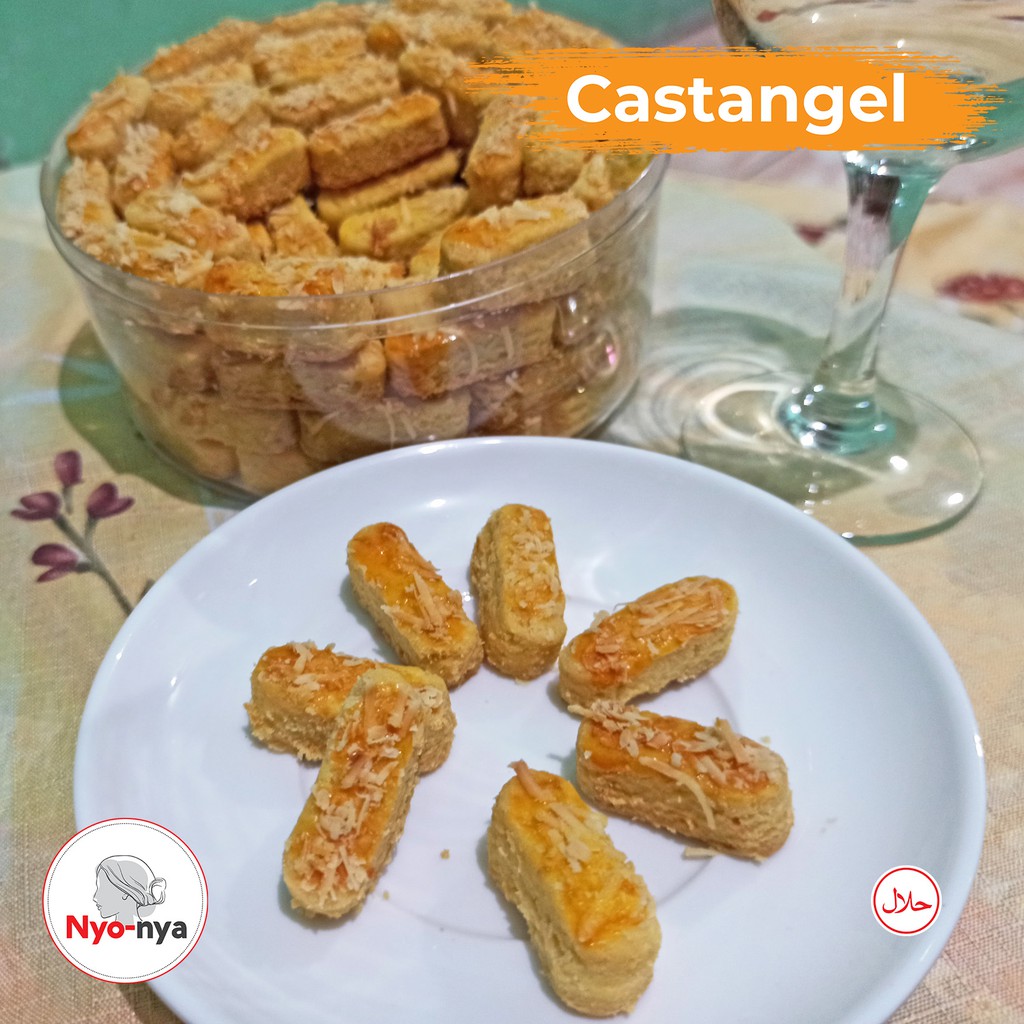 

KUE LEBARAN CASTANGEL/KASTANGEL Spesial Nyo nya - Home made-Kue Kering - kue nastart-kue cokelat