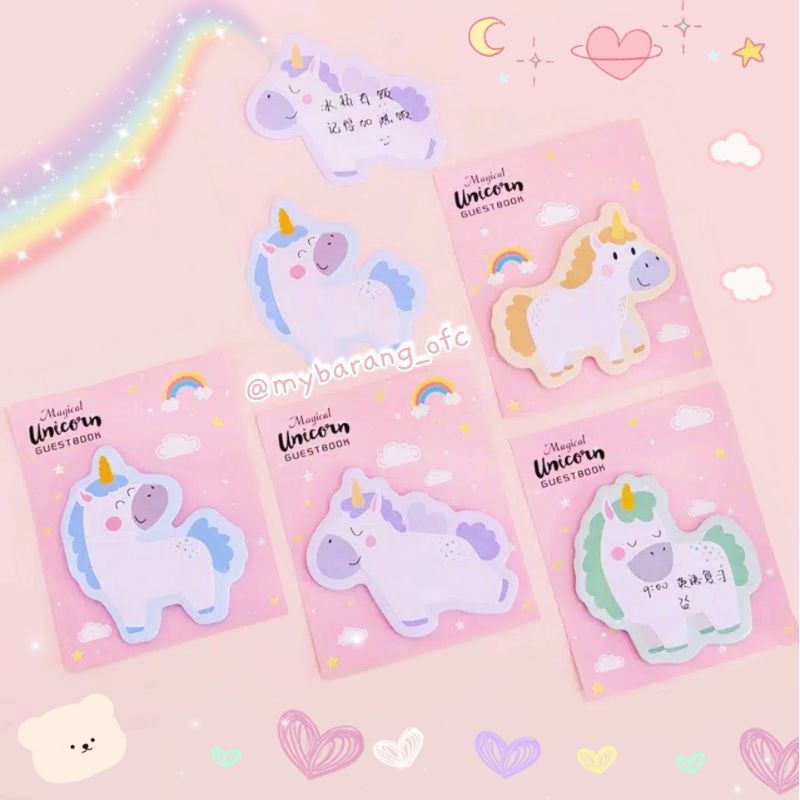 

Sticky Notes Unicorn Kiyowo