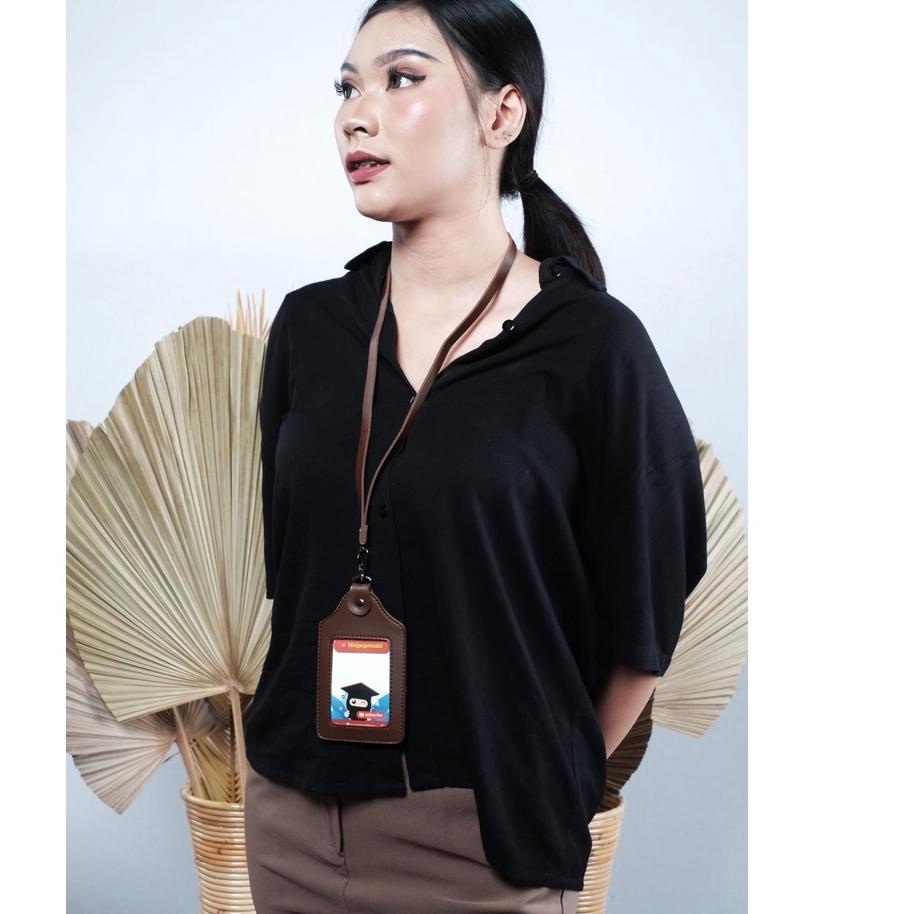 

[Best⭐] zf-48>>s NAME TAG KULIT / ID CARD HOLDER KULIT / ID CARD / GANTUNGAN NAMA HORIZONTAL, VERTIK