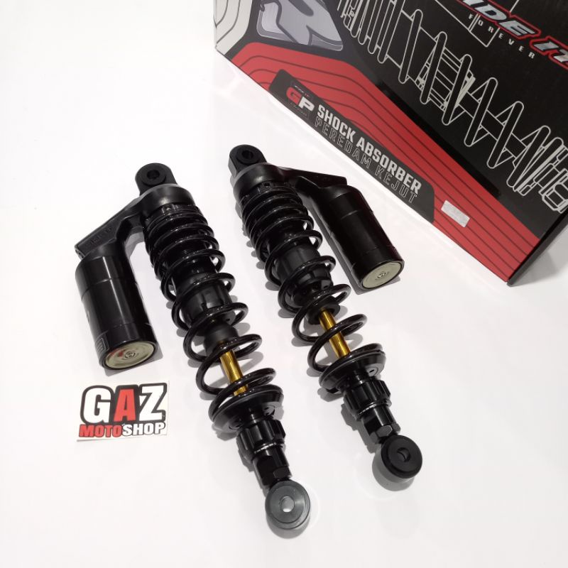 Shock Tabung Ride IT GP 280mm 320mm 340mm 360mm Black As Gold skok belakang GP Series Hitam Gold Series