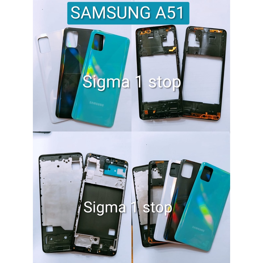 SAMSUNG A51 A515 BACK DOOR HOUSING FRAME TATAKAN LCD MIDDLE TUTUP BATERAI BEZEL KESING BELAKANG