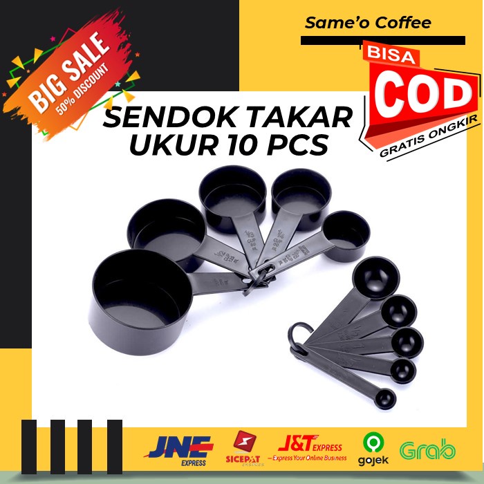 SENDOK TAKAR UKUR / CUP MEASURING SPOON 10 PCS