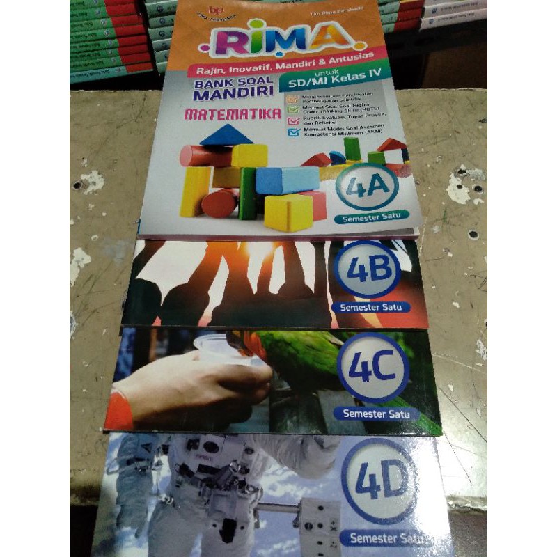 Jual Buku Rima Bank Soal Mandiri Sdmi Kelas 4 Paket Abcd Semester 1 Indonesiashopee Indonesia
