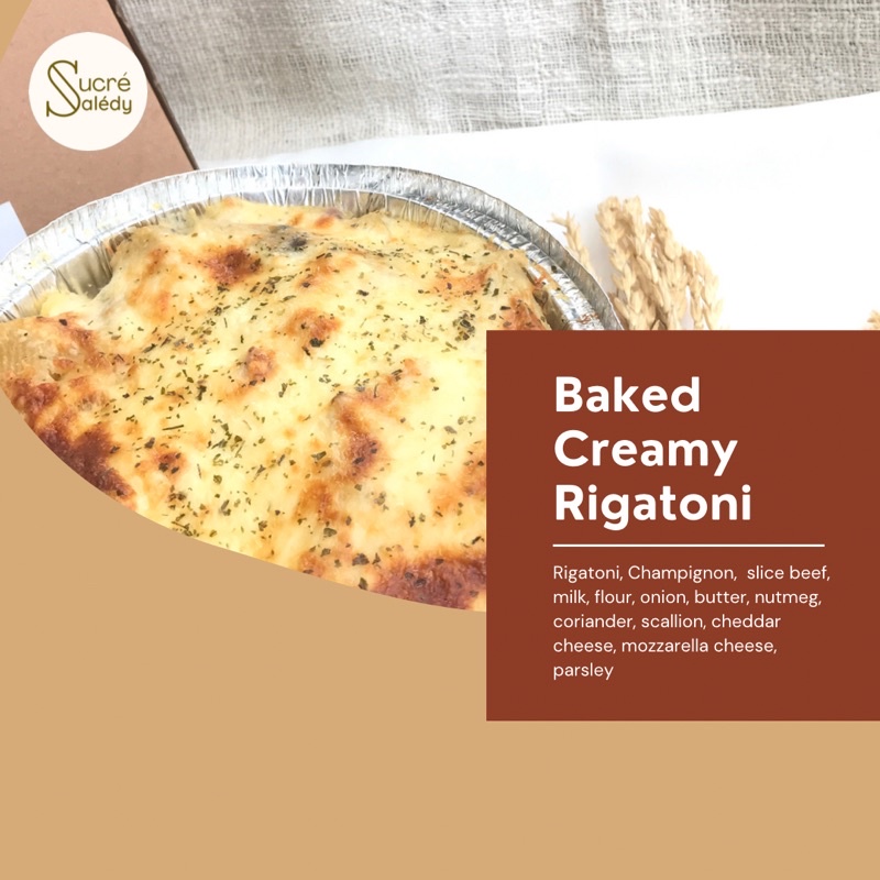 

Baked Creamy Pasta Rigatoni / Makanan Panggang Pasta Rigatoni