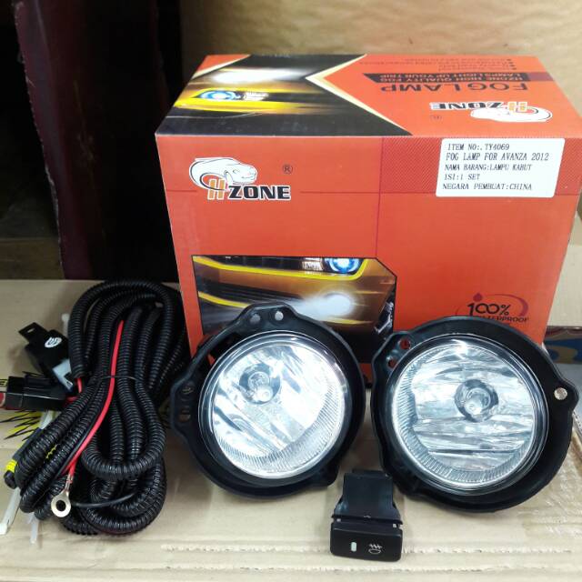 Foglamp All New Avanza 2012 - 2018 Grand Avanza 1 set - HZone Fog Lamp Lampu Kabut Mobil