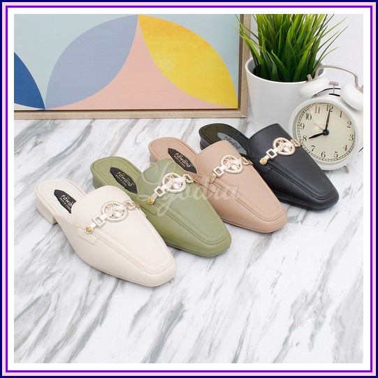 Sara Sara Kejora Jelly Shoes Wanita Glitter Transparan Flat Shoes Pita Yodra / Lyodra Preslee Flat