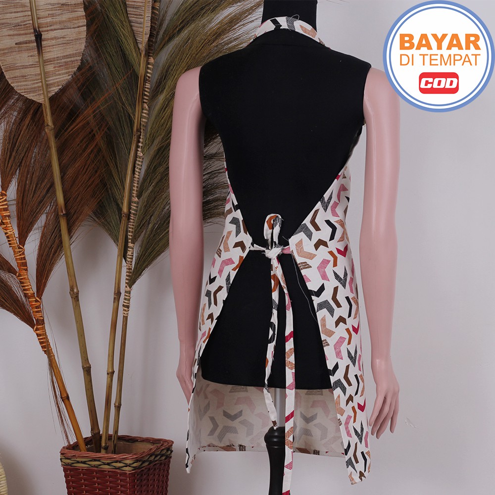 APRON / CELEMEK / APRON MASAK / APRON BARBER / APRON CHEF /APRON BARISTA MOTIF 002