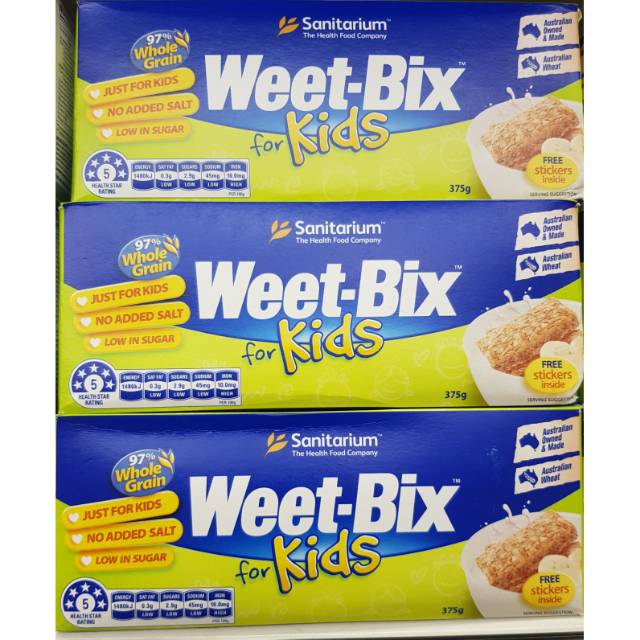 

Sanitarium weetbix for kids 375gr