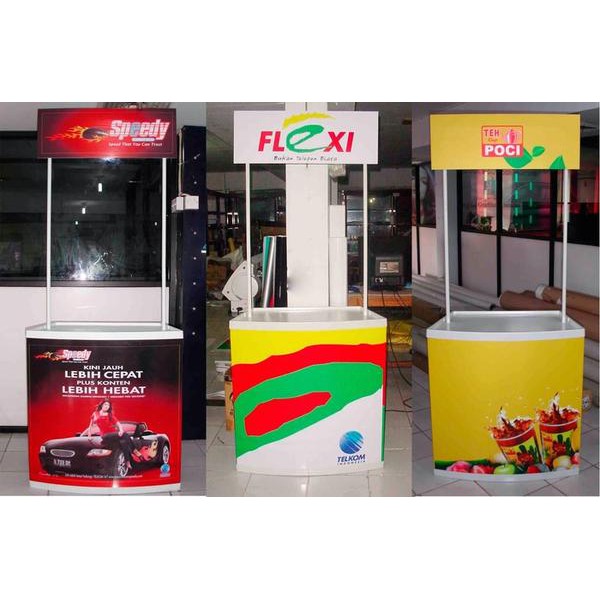 Paket Cetak Meja Media Promosi EventDesk Portable