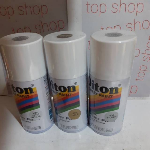 CAT SEMPROT DITON WARNA SILVER METALLIC 8580/GOLD 835/SILVER 836 ISI 300CC