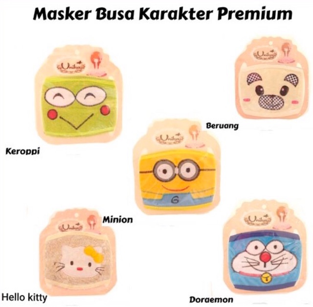 Masker motif karakter - Hello Kitty