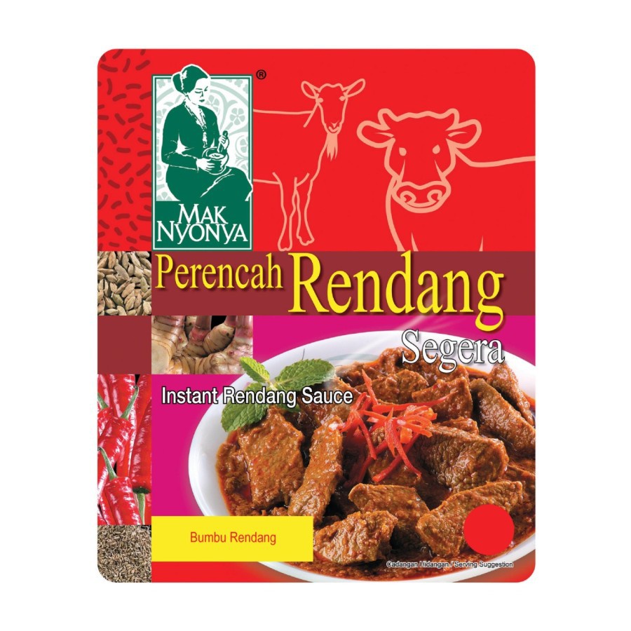 

Mak nyonya perencah RENDANG segera 100gr instan sauce saus bumbu 100 gr asli enak maknyonya