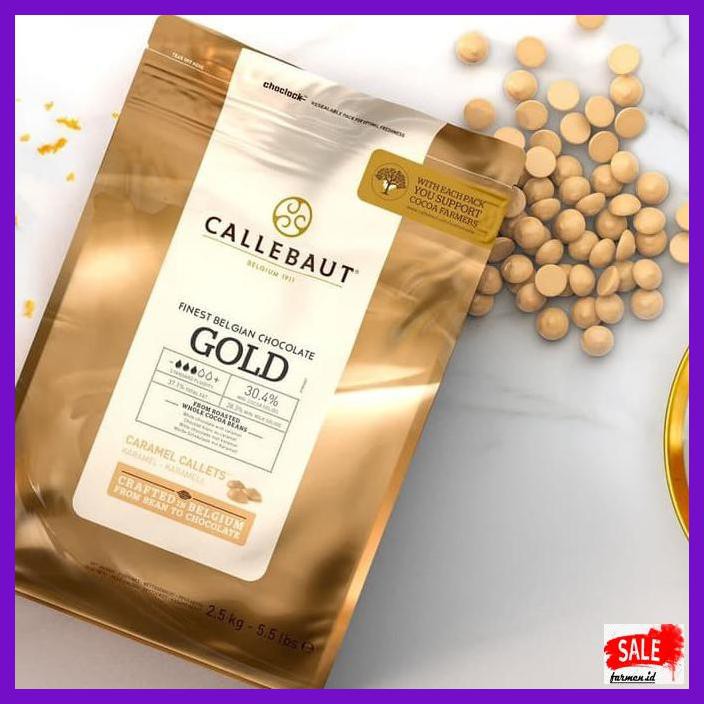 

SAKMACOKLAT- CALLEBAUT GOLD CARAMEL BELGIAN CHOCOLATE 250GR -MAKANAN-MINUMAN.