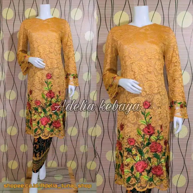 PRODUK ORIGINAL SETELAN KEBAYA HANABI/TUNIK BRUKAT /TUNIK BORDIR/KEBAYA BRUKAT /KEBAYA MODERN