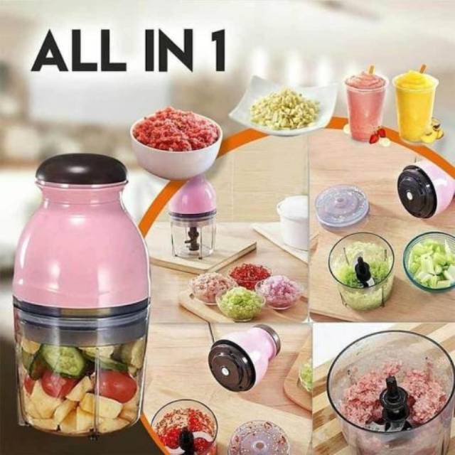 Chopper Belender Blender Kapsul  Serbaguna Mini MPASI Bayi / Hand Blender Coper Bumbu Daging