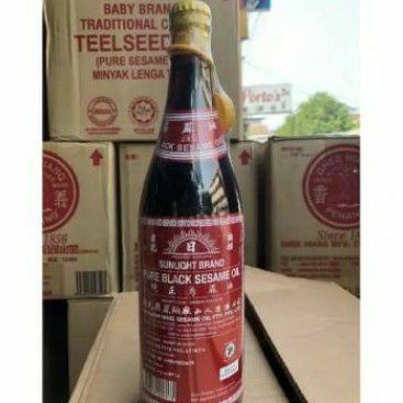 

sunlight brand minyak wijen pure black sesame oil 640ml