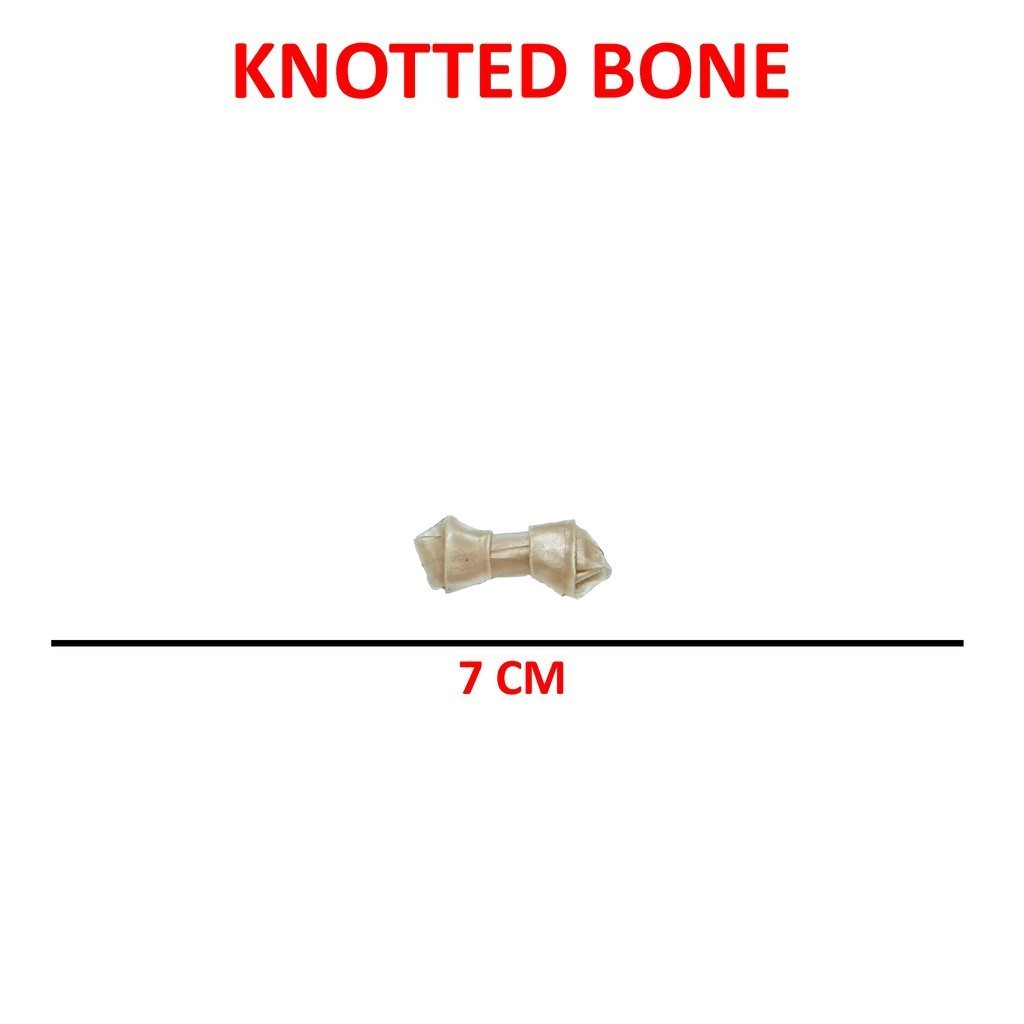 Knotted Bone Gold  Size Xtra Small Snack Tulang Anjing 10gr (2,7 inc)