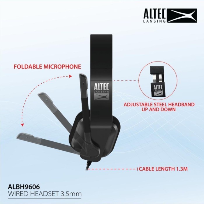 Headset Altec Lansing ALBH9606 Stereo Headset Wired ALBH9606