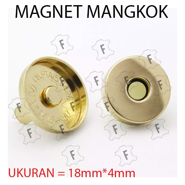 AKSESORIS INVISIBLE MAGNET MANGKOK 18mm - MAGNET TAS - KANCING MAGNET - MAGNET TAS RAJUT UNTUK KEBUTUHAN MENJAHIT HARGA PER 100PCS 1 SET