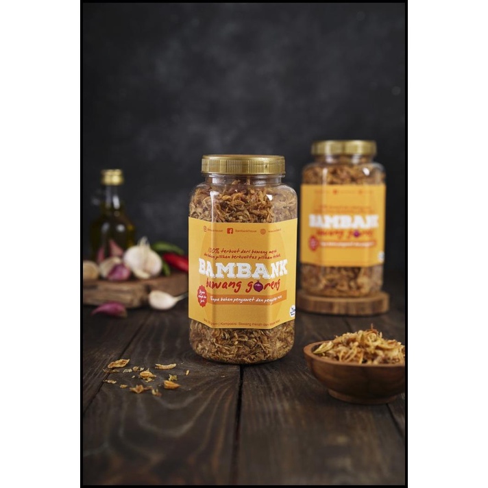 

Bawang Goreng Mas Bambank - Paket 750 Gram ( Isi 3 Toples Size 250Gr )